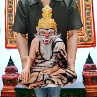 ราคา NMT8 ปู่เจ้าสมิงพราย ปู่เสือ ทรงเครื่องชฎาฤาษี หน้าตัก9นิ้ว งานเรซิ่นไฟเบอร์หุ่นขี้ผึ้งเสมือนจริงห่มผ้าติดหนวด (19582162344)