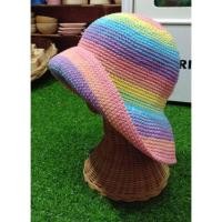 ราคา หมวกไหมพรมสีรุ้งพาสเทล (1784006717)