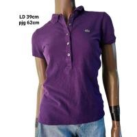 ราคา Preloved branded original Lacoste เสื้อยืดโปโลสีม่วง (40105775838)