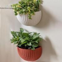 ราคา <ชม.&Z<กระถางดอกไม้ที่สวยหรูติดผนังพลาสติกตะกร้าติดผนังสําหรับสวนกลางแจ้งระเบียงชาวไร่ถังตกแต่งบ้านใหม่ (45355133443)