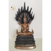 ราคา พระจักรพรรดิ์ พระปางนาคปรกจักรพรรดิ์ พระปางนาคปรก พระนาคปรก เนื้อทองเหลือง องค์พระพ่นสีน้ำตาลนาค หน้าตัก 5" องค์ถอดได้ (9809725121)