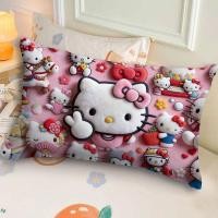 ราคา Hello Kitty หมอนพิมพ์รูปสี่เหลี่ยมผืนผ้าห้องเด็กสาวหัวใจหมอนข้างเตียงเบาะโซฟานุ่ม (53757266254)