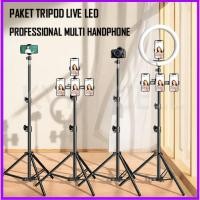 ราคา ขาตั้งกล้อง Fullset Professional Live Streaming 2.1 เมตร Led Video Light แพคเกจ 3 5 6 Hp Handphone ผู้ถือหลายอุปกรณ์ Plokama id (47156302691)