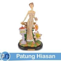 ราคา MERAH Good Spot ชุดเดรสสีแดงผู้หญิง Polystone รูปปั้นยาว EK-SP2410 (27532987701)