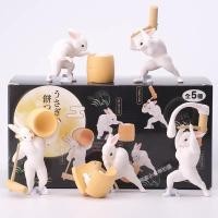 ราคา (มีราคาส่ง) ร้านไทย พร้อมส่ง! กาชาปองกระต่าย ทำโมจิ กล่องสุ่ม กระต่ายนักกล้าม กล่องสุ่มโมเดล โมเดล PVC (57854832615)