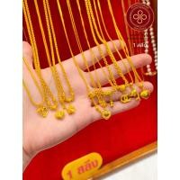 ราคา [RAPASGOLD] - สร้อยคอ 1 สลึง คละลายมีจี้ ทองแท้ 96.5% (27081048616)