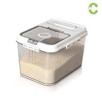 ราคา HOMEC กล่องใส่ข้าวสาร กล่องเก็บอาหารแห้ง ถังข้าวสาร Rice storage ความจุเยอะ ฝาปิดแน่น 7.5กก 15กก โปร่งใส (26066992990)