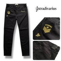 ราคา Stradivarius ( LO73 ) กางเกงยีนส์สีดำ ปักอาร์มผ้ายืด กางเกงยีนส์ ผ้ายืด กางเกงยีนส์ขายาว ผู้หญิง (19377942249)