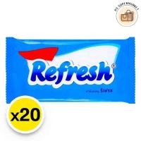 ราคา refresh cooling towel รีเฟรช ผ้าขนหนูเย็น 25.4x25.4 ซม. x 20 ชิ้น (41850491332)