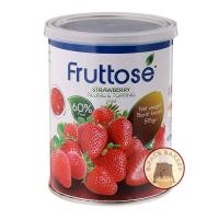 ราคา (สตรอเบอรี่) ฟรุตโตส สตรอเบอรี่ ฟิลลิ่งแอนด์ท็อปปิ้ง แยม FRUTTOSE STRAWBERRY FILLING & TOPPING JAM 60% 595g (42205789706)