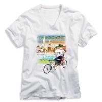 ราคา เสื้อยืดคอวีสีขาว เสื้อแขนสั้น เนื้อผ้า TK พร้อมพิมพ์ลายซับลิเมชั่น ทรานเฟอร์ จ.นครพนม (9583025750)