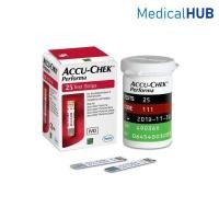 ราคา Accu Chek Performa Strip แผ่นตรวจน้ำตาลในเลือด แผ่นตรวจวัดระดับน้ำตาล จำนวน 25 ชิ้น (10713) (1153587490)