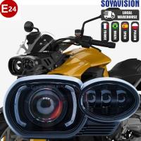 ราคา ไฟหน้ารถจักรยานยนต์ E24 LED สำหรับ BMW K1200R 2005-2009สำหรับ BMW K1300R 2010-2013ชุดประกอบไฟหน้าโปรเจคเตอร์แบบสมบูรณ์ (27657624835)