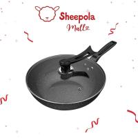 ราคา SHEEPOLA กระทะเคลือบเทปล่อน พร้อมฝา ขนาด32ซม. น้ำหนักเบา กระทะหินอ่อน กระทะไม่ติด ใช้กับเตาแม่เหล็กไฟฟ้าได้ ทนทาน (25569786833)