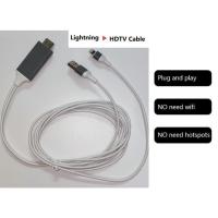 ราคา 2M สาย HDMI สําหรับอะแดปเตอร์ Lightning เป็น HDMI สายแปลง AV HD TV สําหรับ IOS สําหรับ iPhone iPad (16097571564)