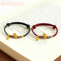 ราคา สร้อยข้อมือถักเชือกรัดข้อมือราศี สีแดง มือทําด้วยมือ เพื่อนำโชควันสำคัญ (53956575072)