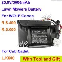 ราคา AC Cameron Sino 3000mAh Battery for Cub Cadet L.K600, LK600, For Wolf Garten R.S.400, RS400, Garten R.S.600, RS600 (23186240598)