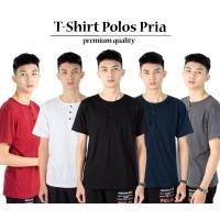 ราคา KATUN HIPNOP Premium Short Sleeve Cotton Plain Mens Button-up T-Shirt with Button ofrations (42605724799)