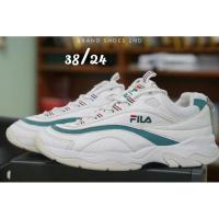 ราคา รองเท้า fila ray ฟิลล่าอ้วนมือสอง แบรนด์แท้ ไซด์ 38/24 ซม. (7159444674)