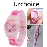 ราคา Hello Kitty นาฬิกาเด็ก Hello Kitty นาฬิกา สายซิลิโคนกันน้ํา นาฬิกาเด็ก Hello Kitty Jam Tangan (25392913079)