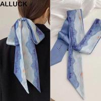 ราคา ALLUCK ผ้าพันคอริบบิ้นผม ผ้าไหม แฟชั่นเกาหลี อุปกรณ์เสริมผมหางม้า ภาพวาดสีน้ำมันลายดอกไม้แบบเรโทร (48003974462)