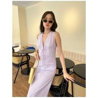 ราคา tshopofficial Gelato maxi dress สีม่วง (24618865294)