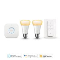 ราคา Philips PHILIPS Hue White Ambiance Starter Kit 9.5W A60 E27 เซตหลอดไฟอัจฉริยะ by dotlife (7323992987)