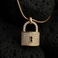 ราคา จี้รูปแม่กุญแจ (Padlock) ประดับด้วยเพชร CZ (Cubic Zirconia) เม็ดเล็กทั่วทั้งชิ้น (41674641480)