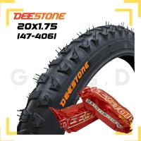 ราคา ยางนอก และยางในจักรยาน 20x1.75 (47-406)ยี่ห้อDeestone (43258114986)