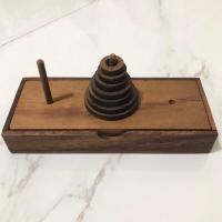 ราคา ‼️ของเล่นมือสอง‼️ Tower of Hanoiหอคอยฮานอย ไม้ 7 ชั้น (มีตำหนิ) (29385179248)