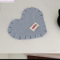 ราคา จูบแฟชั่น เสื่ออาหารลายสก๊อตรูปหัวใจ, อิน กับจีบลูกไม้ชามเสื่อ,หัวใจตกแต่งผ้าฝ้ายน่ารักที่ละเอียดอ่อนแผ่นฉนวนกันความร้อนเสื่อตกแต่งบ้าน (28414218389)