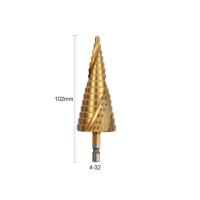 ราคา Forture STEP DRILL ดอกสว่านเจาะขยาย ดอกสว่านทรงเจดีย์ ดอกเจาะคว้านรู ดอกคว้าน ชุบไทเทเนียม ขนาดรู 4-32 mm ร่องเกลียวโค้ง (3741568701)