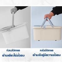 ราคา ถังปั่น [ส่วนลด ถูกที่สุด] สินค้าขายดี ถังปั่นไม้ถูพื้น Spin Mop หัวสแตนเลส+ถังปั่นสแตนเลส พร้อมจัดส่ง (27277857139)