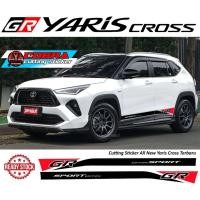 ราคา TOYOTA GR YARIS CROSS CUTTING STICKER รถด้านข้าง BODY YARIS CROSS (55606515568)