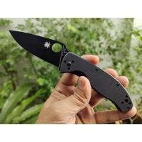 ราคา มีดเอนกประสงค์ มีดแคมป์ มีดเดินป่า Spyderco Tenacious C122 ใบ 3.5" เหล็ก 8Cr13Mov รมดำ Liner lock ด้าม G10 (12072133664)