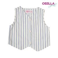 ราคา เสื้อกั๊กเด็ก Osella ลายทางสีขาว 2336400601 | เสื้อกั๊กเด็กผู้หญิง (49853369498)