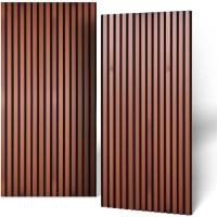 ราคา NAVREX 2 แผงอะคูสติกไม้เนื้อแข็งสําหรับผนังและเพดาน - แผงผนังดูดซับเสียงขลุ่ย 3D ในวอลนัทเสร็จสิ้นสําหรับห้องนั่งเล่นโฮมเธียเตอร์สํานักงานและห้องนอน (41429378163)