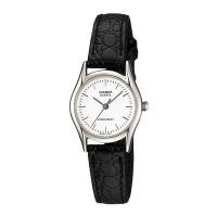 ราคา Casio Standard นาฬิกาข้อมือผู้หญิง สายหนังแท้ รุ่น LTP-1094E-7A - สีขาว (2329444323)