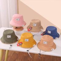 ราคา (พร้อมส่ง) หมวกเด็ก หมวกบักเก็ต (Bucket) ผ้าสีพื้น ติดโลโก้หน้ายิ้ม สำหรับเด็ก2ปี-8ปี รอบหัว:52-54 cm. (16995225223)