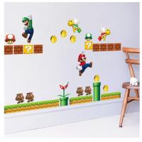 ราคา HO221 สติ๊กเกอร์ติดผนัง MARIO สติ๊กเกอร์ติดผนัง สติ๊กเกอร์ห้องนอนเด็ก Wall Art (17294742993)