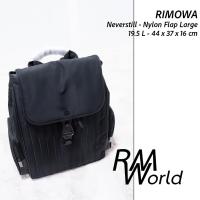 ราคา Rimowa Never Still Nylon Flap Backpack Large - Black กระเป๋าเป้ ริโมว่า ไซส์ใหญ่ไนล่อนสีดำ (42178819827)