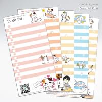 ราคา กระดาษโน๊ต กระดาษเช็คลิสต์ วางแผน ลายการ์ตูนน่ารัก Plan Notepad ขนาด 7.5x15 ซม. - Set B (7110234690)