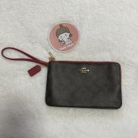 ราคา (ของแท้) COACH DOUBLE ZIP WALLET IN SIGNATURE CANVAS (19847983273)
