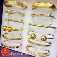 ราคา กำไลทอง กำไลพิงค์โก์ 2K ทองโคลนนิ่ง ทองชุบ ทองปลอม ทองไมครอน เศษทอง ทองหุ้ม (52656011429)