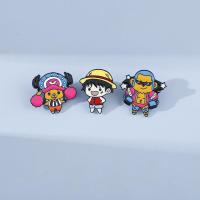 ราคา Q Version One Piece Luffy Chopper Frankie เข็มกลัดโลหะ (26878657611)
