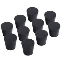 ราคา 10-หีบห่อ (ขนาดเท่ากัน) จุกยางแข็ง - ขนาด #5-29mm (1.14in) x 22mm (0.86in) - 28mm (1.110in) ยาว - ปลั๊กห้องปฏิบัติการสีดํา (51557406763)