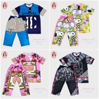 ราคา New(พร้อมส่ง)ชุดเซ็ต เสื้อยืดคอกลมแขนสั้น+กางเกงขา 5 ส่วน(ผ้าไมโครพิมพ์ลาย) (22530087860)
