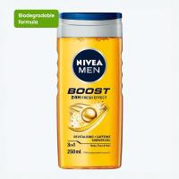 ราคา Nivea Men Boost 24hr Shower Gel, 3 in 1 body, face &hair (25355122281)