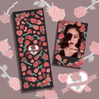 ราคา [minni.id] สติ๊กเกอร์ Galici Glittering Rose / สติ๊กเกอร์โฟโต้การ์ด DIY Deco (28165217966)