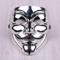 ราคา Vendetta Glossy Mask V untuk lelaki tanpa nama Fawkes Halloween Mask Hacker Mask Festival parti Cosplay percuma (51856598323)